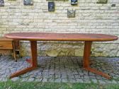 Vintažinis mid century tikmedžio valgomojo stalas - nuotraukos Nr. 37
