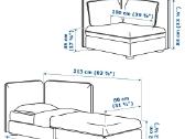 Vallentuna sofa - lova - nuotraukos Nr. 6
