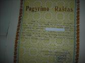 Diplomai, garbės raštai 1949-83m. - nuotraukos Nr. 21