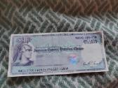 Travelcheck banknote