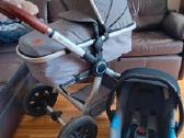 Pilkas Kinderkraft Veo 3in1 vėžimėlis