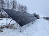 Įvairių tipų saulės elektrinių konstrukcijos