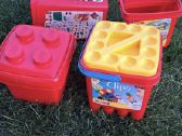 Lego kibirėliai plastikiniai