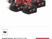 Milwaukee 3x5ah akumuliatoriai su įkrovikliu - nuotraukos Nr. 2
