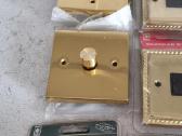 Jungtukai / rozetes / Victorian style brass - nuotraukos Nr. 7