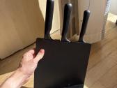 Ikea Jamfora trys peiliai su stovu
