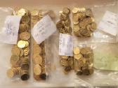Apyvartinių litų monetų bankiniai maišeliai
