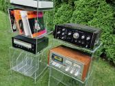 Vintažinės mid century poliakrilo audio lentynos