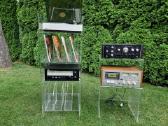 Vintažinės mid century poliakrilo audio lentynos - nuotraukos Nr. 6