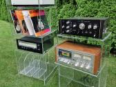 Vintažinės mid century poliakrilo audio lentynos - nuotraukos Nr. 8