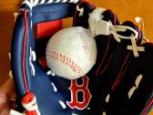 Nauja Boston Red Sox beisbolo pirštinė su kamuoliu - nuotraukos Nr. 5