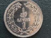 Libanas 1986 1 livre Cu-ni - nuotraukos Nr. 2