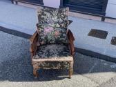 Vintažinį minkštų baldų komplektą – sofa + fotelis - nuotraukos Nr. 3