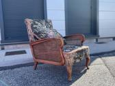 Vintažinį minkštų baldų komplektą – sofa + fotelis - nuotraukos Nr. 4