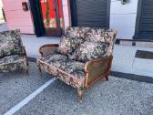 Vintažinį minkštų baldų komplektą – sofa + fotelis - nuotraukos Nr. 6