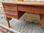 Vintažinis mid century tikmedžio rašomojo stalas - nuotraukos Nr. 6