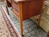 Vintažinis mid century tikmedžio rašomojo stalas - nuotraukos Nr. 9
