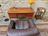 Vintažinis mid century tikmedžio rašomojo stalas - nuotraukos Nr. 13