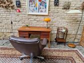 Vintažinis mid century tikmedžio rašomojo stalas - nuotraukos Nr. 20