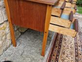 Vintažinis mid century tikmedžio rašomojo stalas - nuotraukos Nr. 26