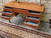 Vintažinis mid century tikmedžio rašomojo stalas - nuotraukos Nr. 29