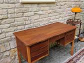 Vintažinis mid century tikmedžio rašomojo stalas - nuotraukos Nr. 33