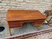 Vintažinis mid century tikmedžio rašomojo stalas - nuotraukos Nr. 36