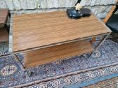 Vintažiniai mid century konsoliniai staliukai - nuotraukos Nr. 5