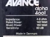 Vidutinio-žemo dažnio (midbosai) Avance Alpha 4001 - nuotraukos Nr. 5