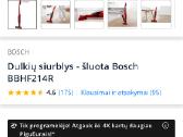 Parduodame tvarkinga Bosh dulkiu siurbli - nuotraukos Nr. 4