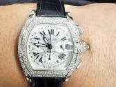Cartier Roadster XL Chronograph 7ct deimantai - nuotraukos Nr. 4