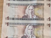 1 lito banknotų lapas.nekarpyti - nuotraukos Nr. 2