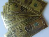 Paauksuotas 2 dolerių banknotas