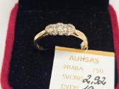 Auksinis žiedas - 365 Eur.