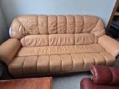 Natūralios odos sofa - nuotraukos Nr. 3