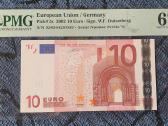 2002 10 eurų banknotas Pmg67 "Duisenberg"