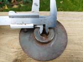 Metalinis skriemulys škivas variklio ašies 10cm - nuotraukos Nr. 8
