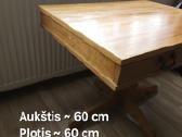 Vintažinis senovinis staliukas su stalčiais - nuotraukos Nr. 6