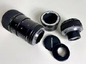 Olympus makro objektyvas 80 + 170mm su Sony E
