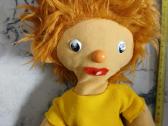 Pumuckl pliušinė lėlė, 23 cm, oranžinė, geltona, - nuotraukos Nr. 2