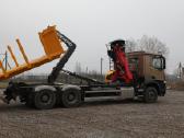Hooklift kablio sistema ant sunkvežimio