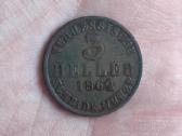 Hesse - Cassel 3 heller 1862