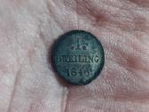 Hamburg 1 dreiling 1846 sidabras
