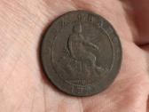 Ispanija 10 sentavų 1870