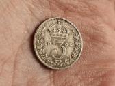 UK 3 pencai 1908 sidabras