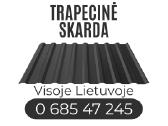Trapecinė skarda – gamyba profiliavimas. Visa Lt