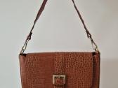 Leather shoulder bag Brown / odinis krepšys