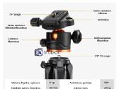 Profesionalus K&f Concept trikojis su ballhead - nuotraukos Nr. 2