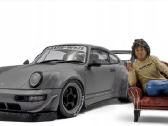 Porsche 911 964 Rwb + figurele Akira Nakai - nuotraukos Nr. 3