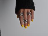 Sidabrinis ziedas - Silver plated Adjustable Rings - nuotraukos Nr. 2